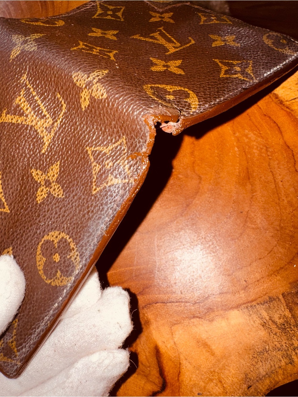 Louis Vuitton monogram bifold wallet men’s damaged - Picture 5 of 16